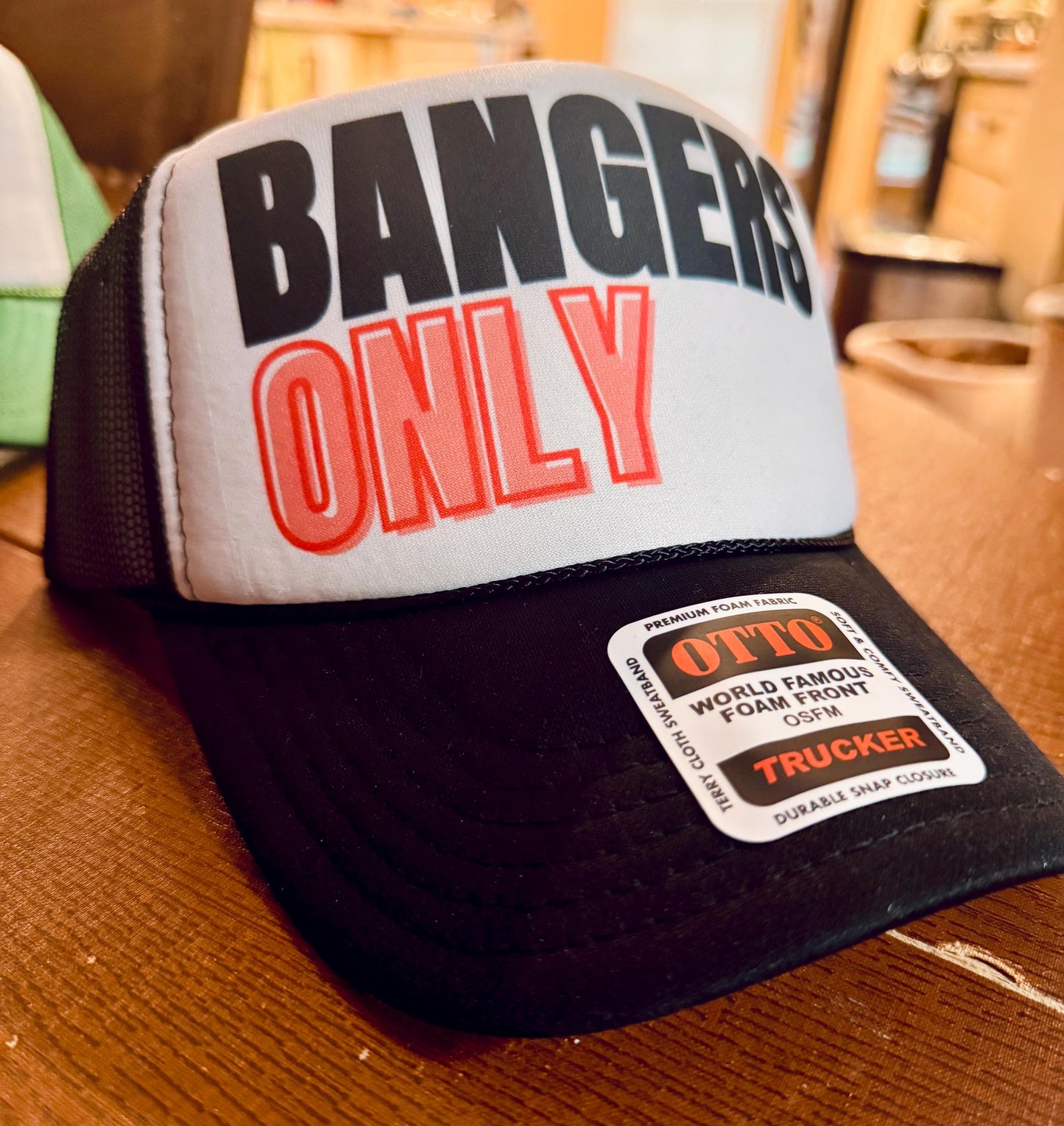 Bangers Only Trucker Hat – Black Foam Mesh Snapback
