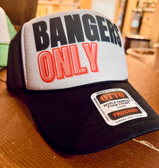 Bangers Only Trucker Hat – Black Foam Mesh Snapback