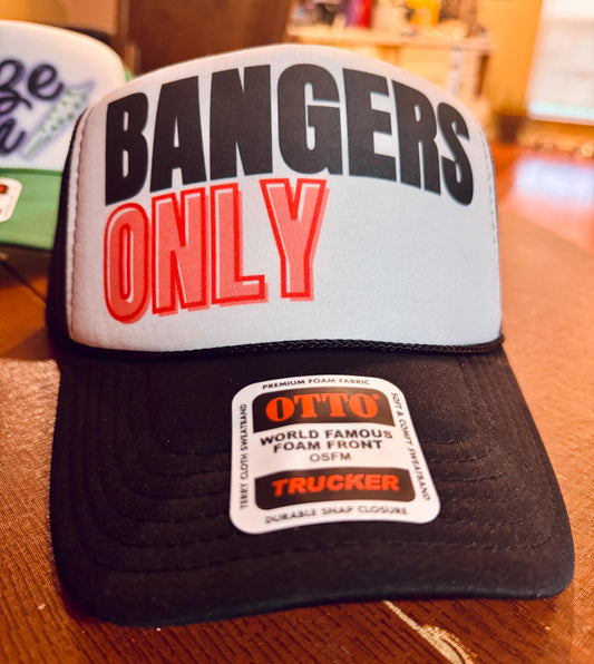 Bangers Only Trucker Hat – Black Foam Mesh Snapback