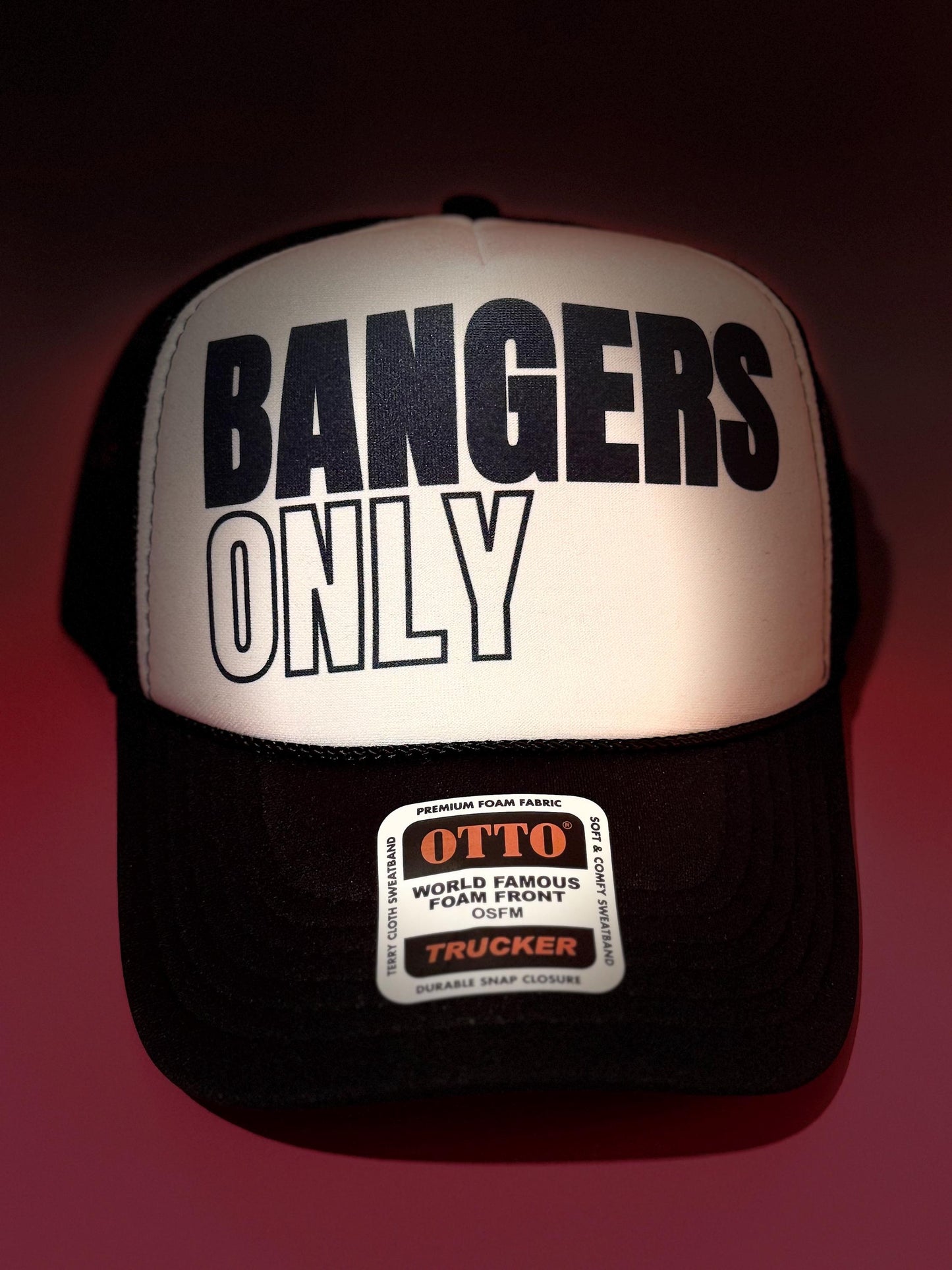Bangers Only Trucker Hat – Black Foam Mesh Snapback
