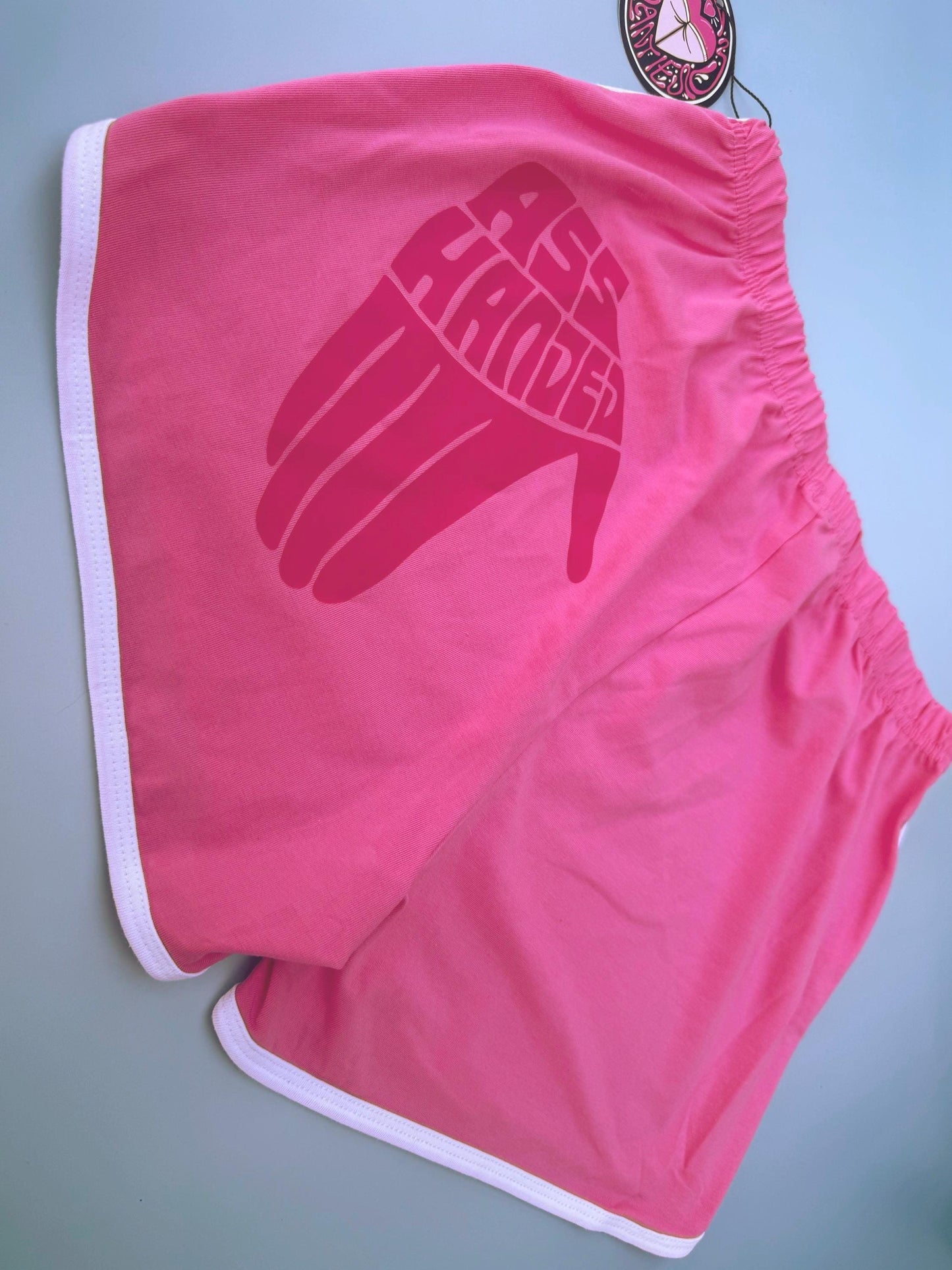 Ass Handed Hot Pink Booty Shorts | Retro Festival Apparel | Funny Jam Band Merch | Concert Gear for Phish Phans