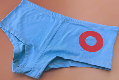 Bangers Only Light Blue Boyshorts | Retro Festival Underwear | Jam Band Merch | Gift for Her, Bachelorette Party, Phish Birthday Gift