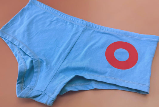 Bangers Only Light Blue Boyshorts | Retro Festival Underwear | Jam Band Merch | Gift for Her, Bachelorette Party, Phish Birthday Gift