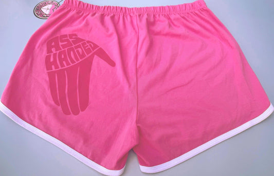 Ass Handed Hot Pink Booty Shorts | Retro Festival Apparel | Funny Jam Band Merch | Concert Gear for Phish Phans