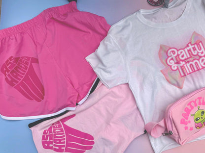 Ass Handed Hot Pink Booty Shorts | Retro Festival Apparel | Funny Jam Band Merch | Concert Gear for Phish Phans
