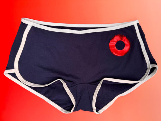 Funky Bitch Navy Retro Briefs w/ Donut Graphic | Jam Band Festival Apparel | Comfy Concert Gear | Phish Pham Merch
